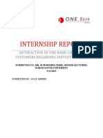 One Bank-My Internship Report