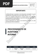 PRC-007. Procedimiento de Auditoría Interna. V2