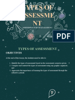 Types of Assessment