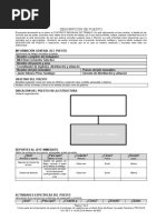 Descripción de Puesto Coordinador de Logistica