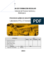 INFORME 2 y 3 - PROCESOS QUIMICOS INDUSTRIALES 