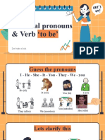 Presentación Pronombres y Verb To Be