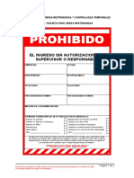 Anexo 3 Letrero para Áreas Restringidas y Controladas Temporales