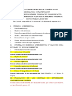 Memorandum de Planificacion