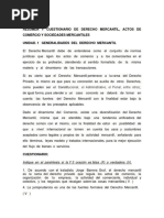 Unidad 2 Resumen y Cuestionario de Derecho Mercantil