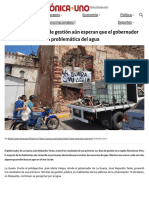 2022 - NOTICIA - Después de 100 Días de Gestión Aún Esperan Que El Gobernador de La Guaira Resuelva Problemática Del Agua