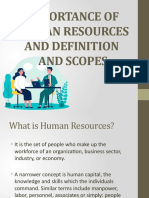 Importance of Human Resources and Definition