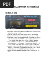 Gas Meter Calibration Instructions