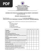 Homeroom Guidance Learner's Development Assessment (Grade 4-6) - Depedtambayan