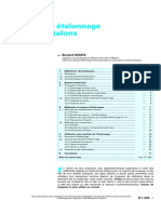 Contrôle Et Étalonnage Des Cales Étalons: Bernard SCHATZ