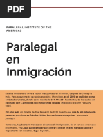 Brochure Paralegal en Inmigracion