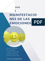 Informe de Las Manifestaciones de Las Emociones.