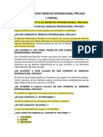 Hojas de Estudio Derecho Internacional Privado, 1 Parcial, 5 Semestre, Daniela Méndez González