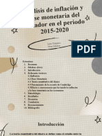 Analisis de La Inflacion y Base Monetaria de Ecuador