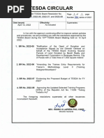 TESDA Circular No. 026-2022