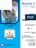 Module 3 MAJ06 - Newspaper Layout and Design