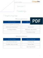 English Conversation1 Unit1 Lesson1 Revised