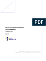 Recueil Des Reglements Géopolitiques v8.0 Guide Dorientation