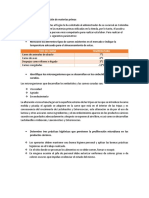 Evidencia 3 Adecuación de Materias Primas