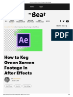 How To Key Green Screen Footage in After Effects