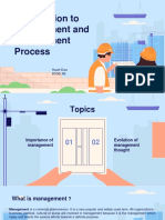 Introduction To Management and Management Process: Hazel Diaz Bsge 4B