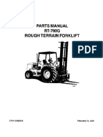 INGERSOLL RAND RT-708 G Rough Terrain Forklift Parts Manual