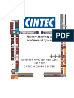 Cintec: Masonry Anchoring & Reinforcement Systems