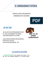 Juicios de Valor y Jerarquia de Valores