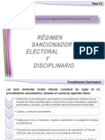 Régimen Sancionador Electoral