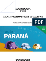 AULA 13 Problemas Sociais Do Seculo XIX