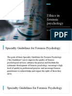 Ethics in Forensic Psychology