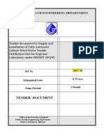 NABL Tender Distilled Water Unit