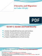 Gender, Food Security and Migration