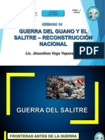 Semana 14 Guerra Del Salitre y Reconstrucción Nacional