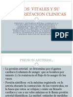 Signos Vitales y Su Interpretacion Clinica.