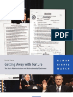 Human Rights Watch: Getting Away With Torture - The Bush Administration and Mistreatment of Detainees