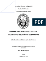 PREPARACIÓN DE MUESTRAS PARA UN MICROSCOPIO ELECTRÓNICO DE TRANSMISIÓN I - Carlos David Gonzales Lorenzo