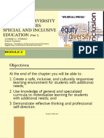 Ed 4 Module 2 ADDRESSING DIVERSITY THROUGHTHE YEARS SPECIAL AND INCLUSIVE EDUCATION