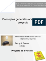 Conceptos Generales Acerca de Un Proyecto