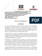 Guía # 2 Curso Matemática Desde La Cosmovision de Los Pueblos.