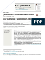 Apendicitis Cronica Ocacionada Por Fecalitos Multiples