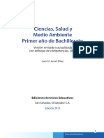 Ciencias, Salud y Medio Ambiente Primer Año de Bachillerato