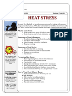 Toolbox Talks Heat Stress English