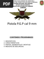 Pistola P.G.P Cal 9 MM: Guardia Nacional Bolivariana Grupo de Acciones de Comando Comando