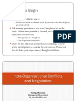 Inter-Organizational Conflicts and Negotiation