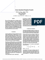 Modified Linear Quadratic Bumpless Transfer