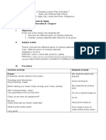 A Detailed Lesson 2 Plan in English 8