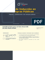 Plan de Inducción en Compras Públicas. Módulo 1. Introducción A Las Compras Públicas