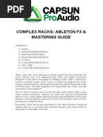 CPA Complex Racks Ableton FX & Mastering Guide