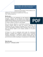 Evaluation Économique Des Services - Soins de Santé Et Programmes de Santé Publique